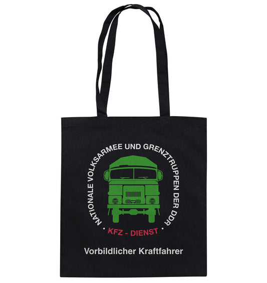 DDR Ostalgie Baumwolltasche • NVA - VORBILDLICHER KRAFTFAHRER