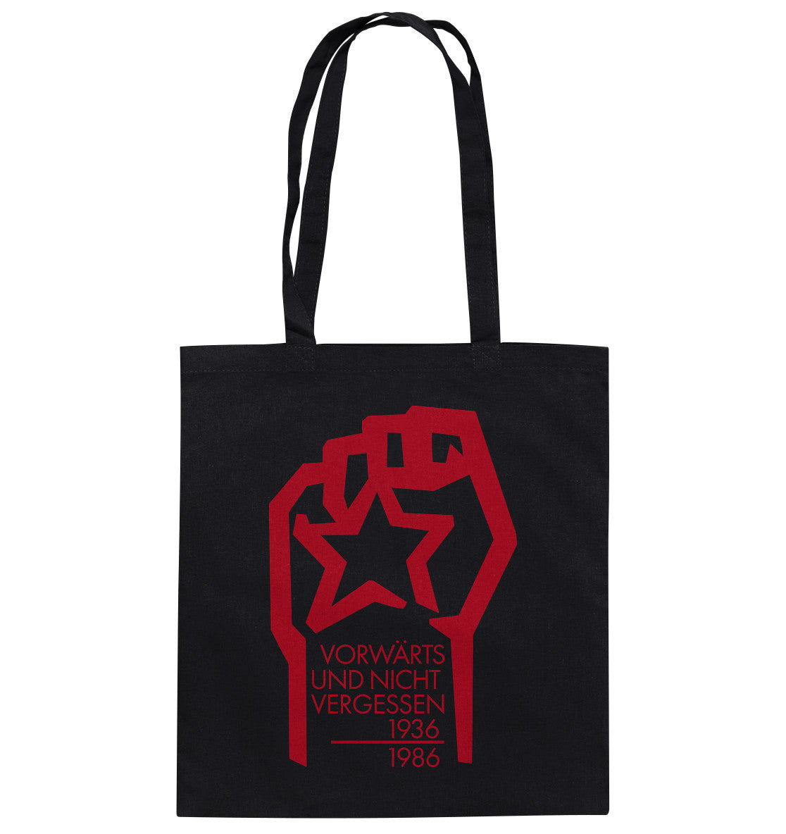 DDR Ostalgie Baumwolltasche • 1936-1986 SPANISCHER BÜRGERKRIEG