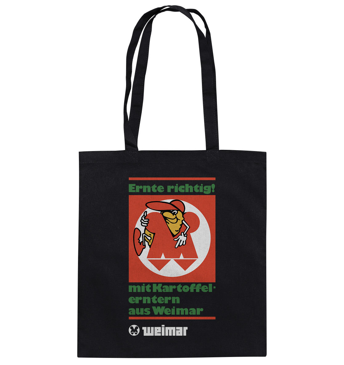 DDR Ostalgie Baumwolltasche • KARTOFFELERNTER AUS WEIMAR