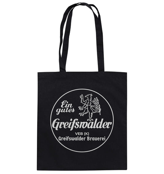 DDR Ostalgie Baumwolltasche • VEB GREIFSWALDER BRAUEREI