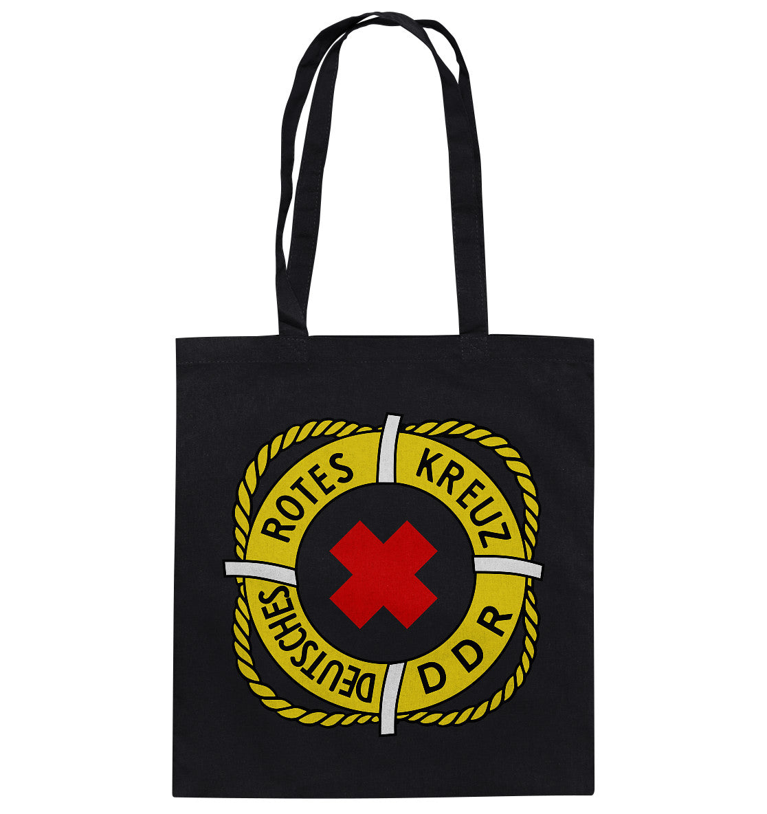 DDR Ostalgie Baumwolltasche • DEUTSCHES ROTES KREUZ DDR RETTUNG