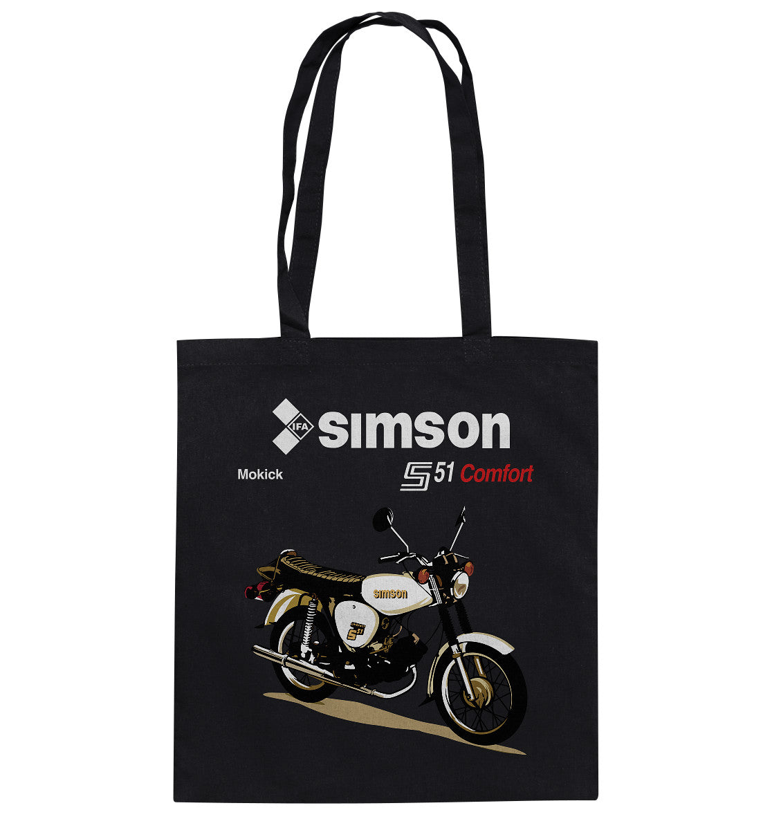 DDR Ostalgie Baumwolltasche • SIMSON COMFORT - ORIGINAL PROSPEKT