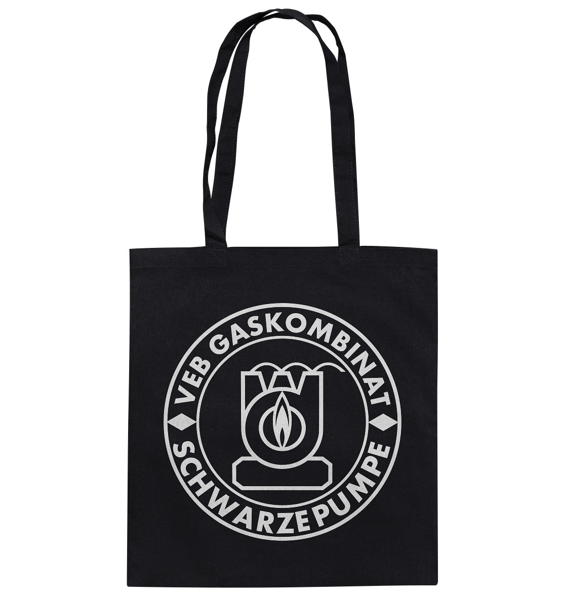 DDR Ostalgie Baumwolltasche • VEB GASKOMBINAT SCHWARZE PUMPE