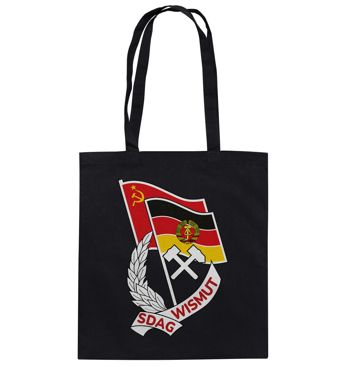 DDR Ostalgie Baumwolltasche • ORDEN SDAG WISMUT