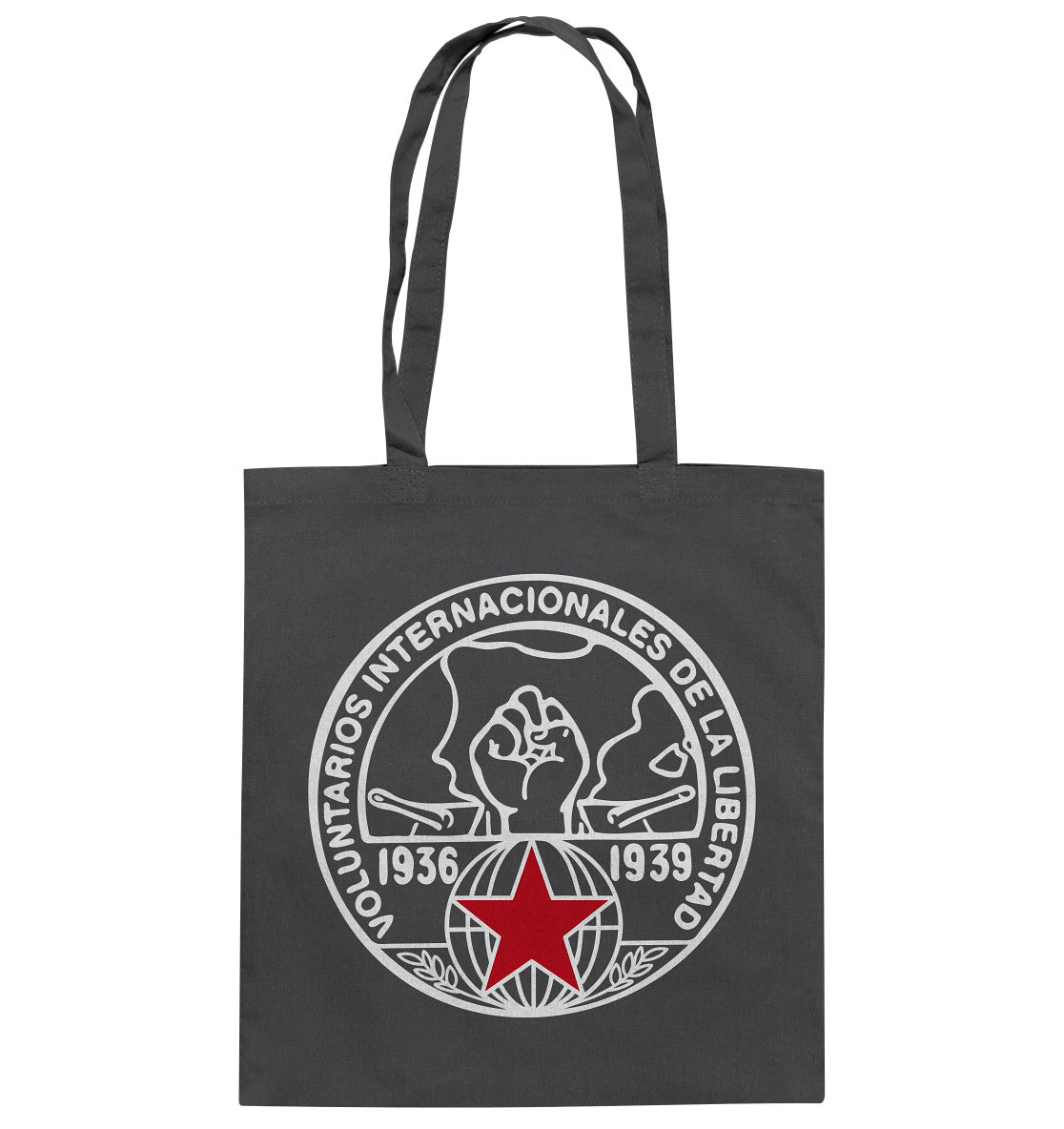DDR Ostalgie Baumwolltasche • INTERNATIONALE BRIGADEN SPANIEN 1936 - DUNKEL