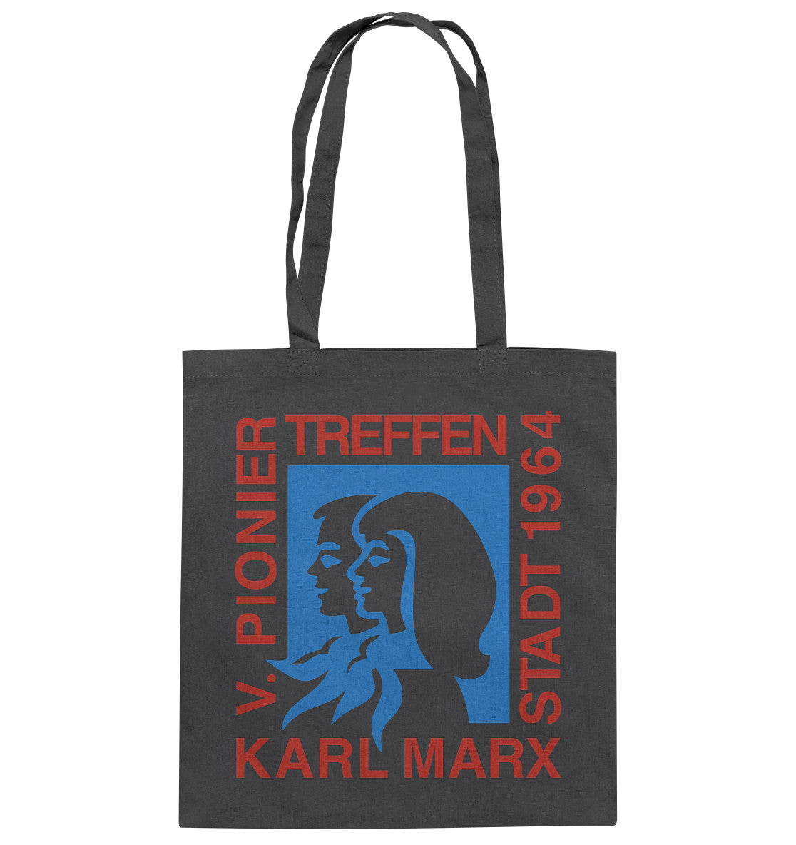 DDR Ostalgie Baumwolltasche • 5. PIONIERTREFFEN KARL-MARX-STADT