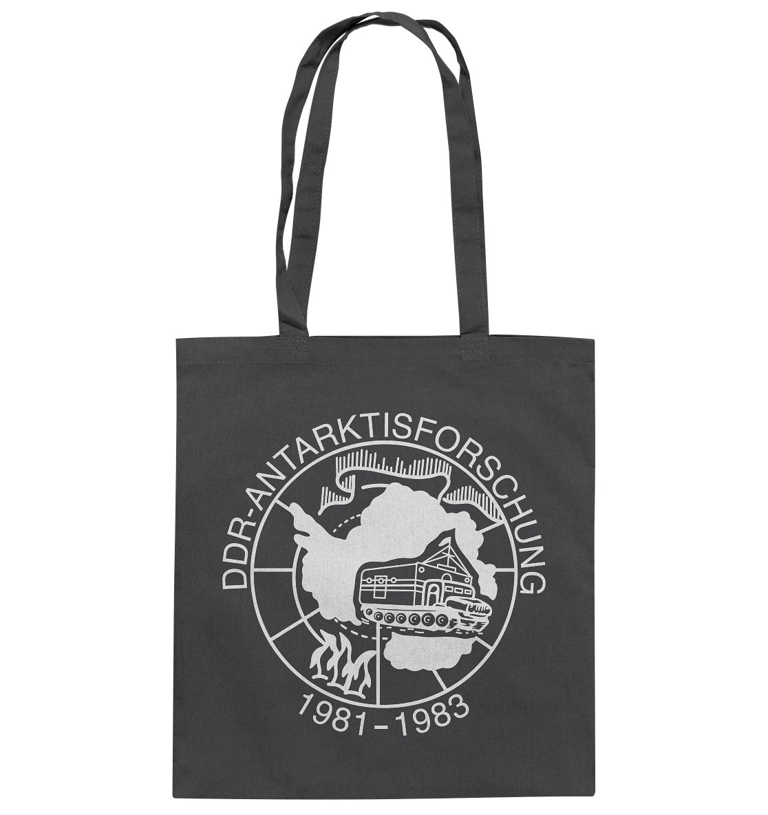 DDR Ostalgie Baumwolltasche • ANTARKTISFORSCHUNG DER DDR - 1981-1983