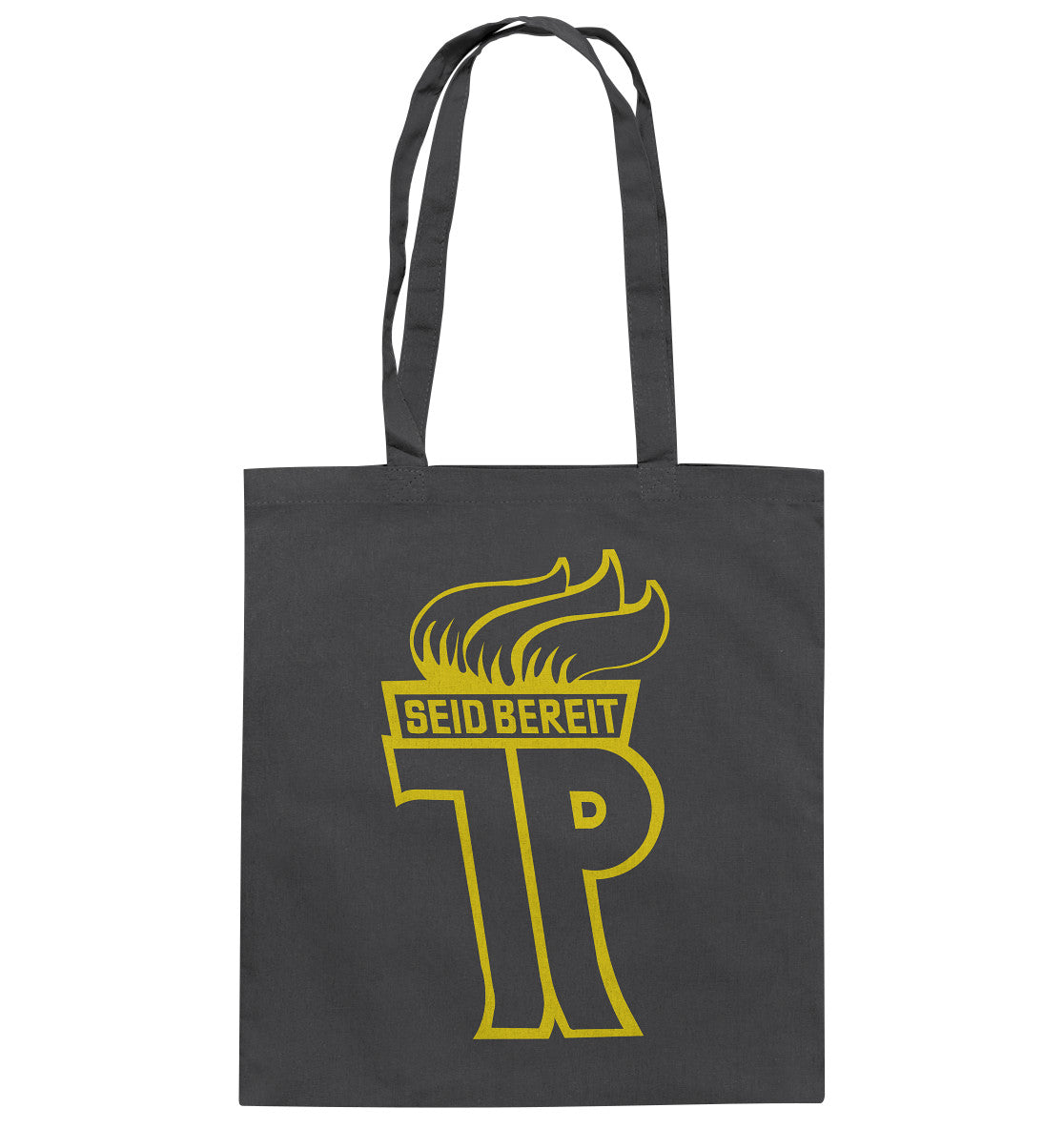 DDR Ostalgie Baumwolltasche •  JUNGE PIONIERE, SEID BEREIT - OUTLINE