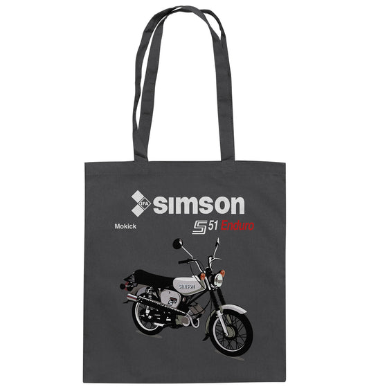 DDR Ostalgie Baumwolltasche •  SIMSON ENDURO - ORIGINAL PROSPEKT