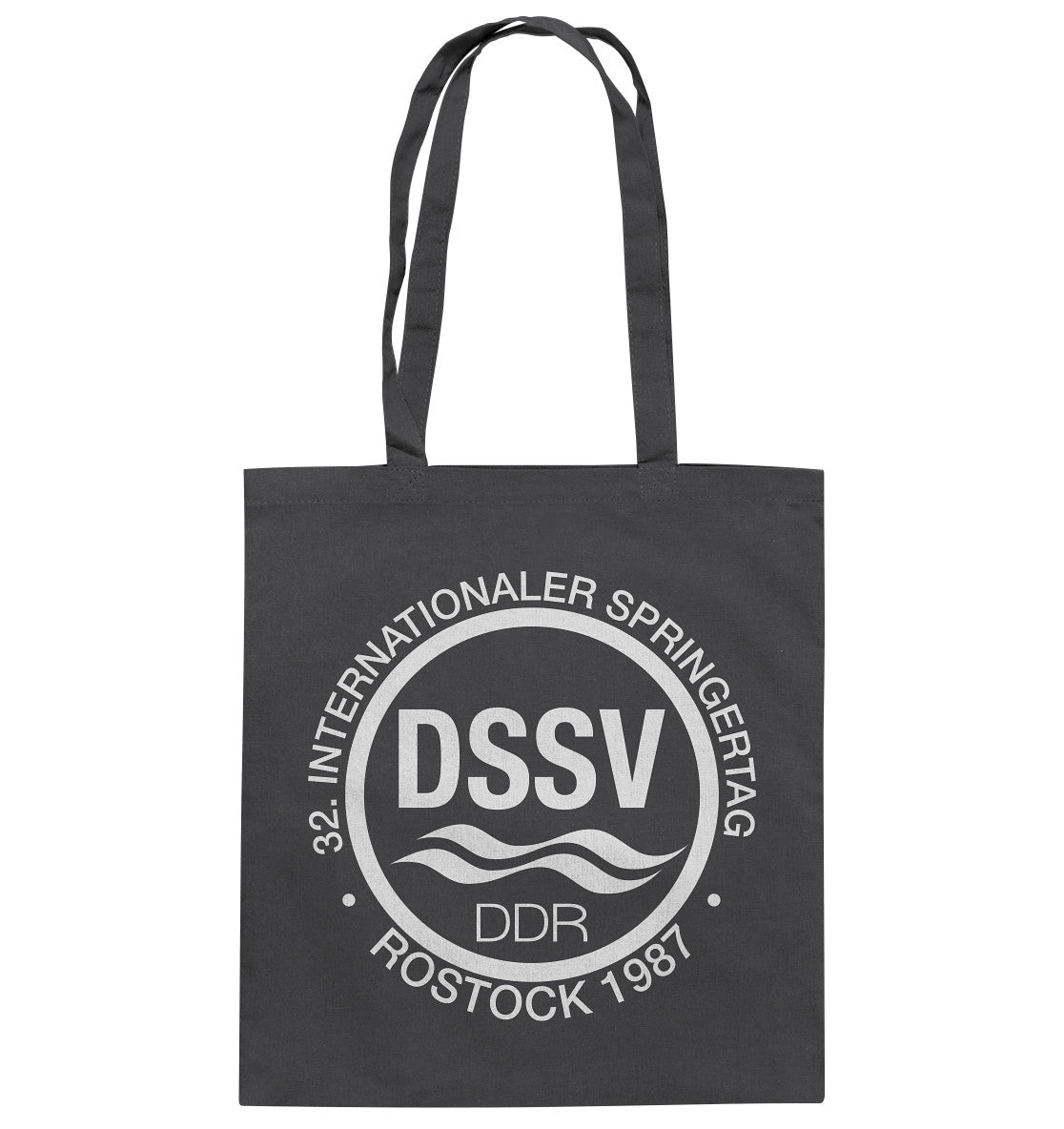 DDR Ostalgie Baumwolltasche • INTERNATIONALER SPRINGERTAG - ROSTOCK 1987