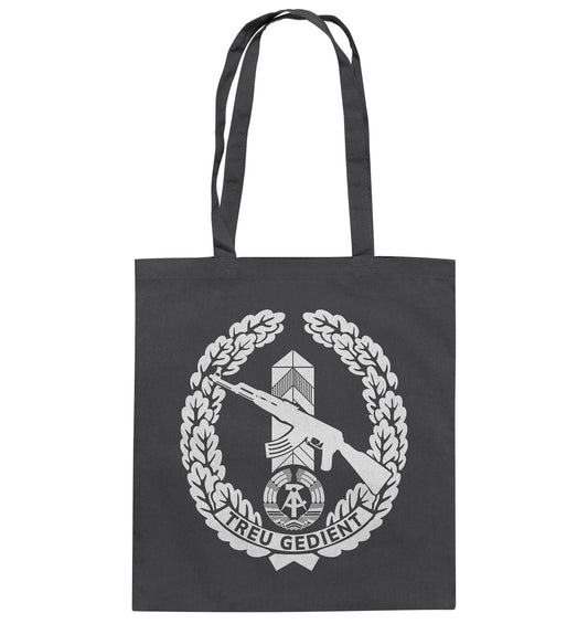 DDR Ostalgie Baumwolltasche • NVA-ORDEN - TREU GEDIENT - GRENZTRUPPEN