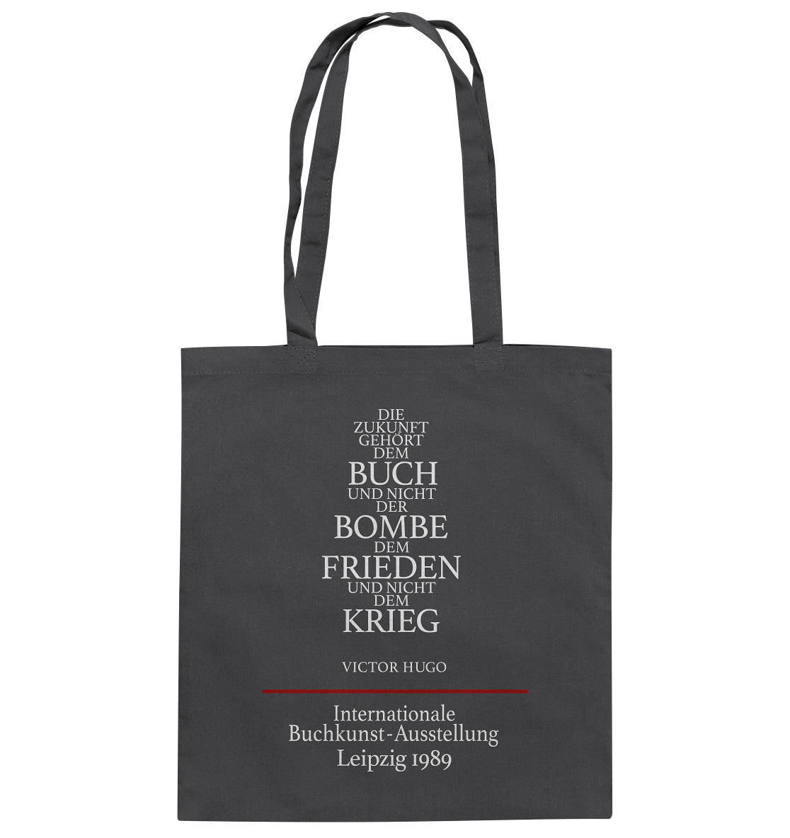 DDR Ostalgie Baumwolltasche • BUCHKUNST-AUSSTELLUNG LEIPZIG 1989