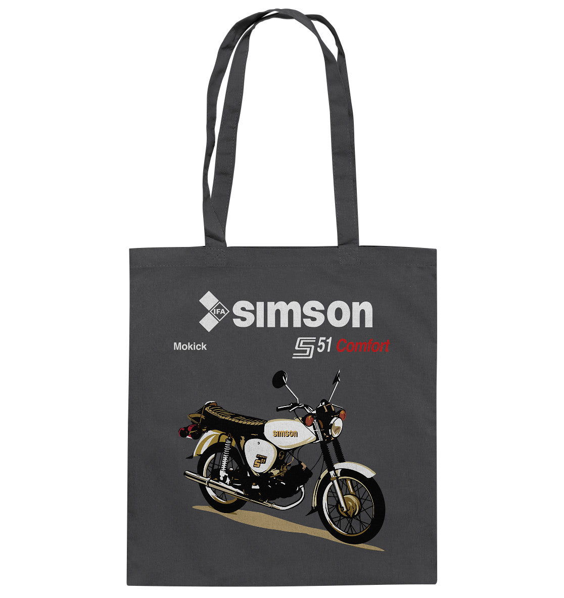 DDR Ostalgie Baumwolltasche • SIMSON COMFORT - ORIGINAL PROSPEKT