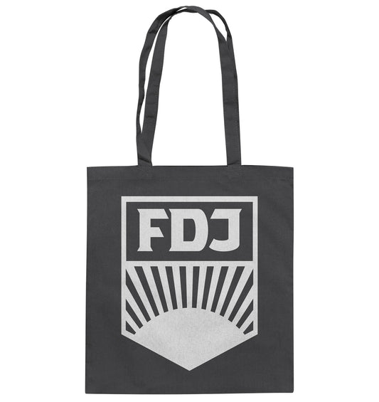 DDR Ostalgie Baumwolltasche • FDJ FREIE DEUTSCHE JUGEND - WEISS