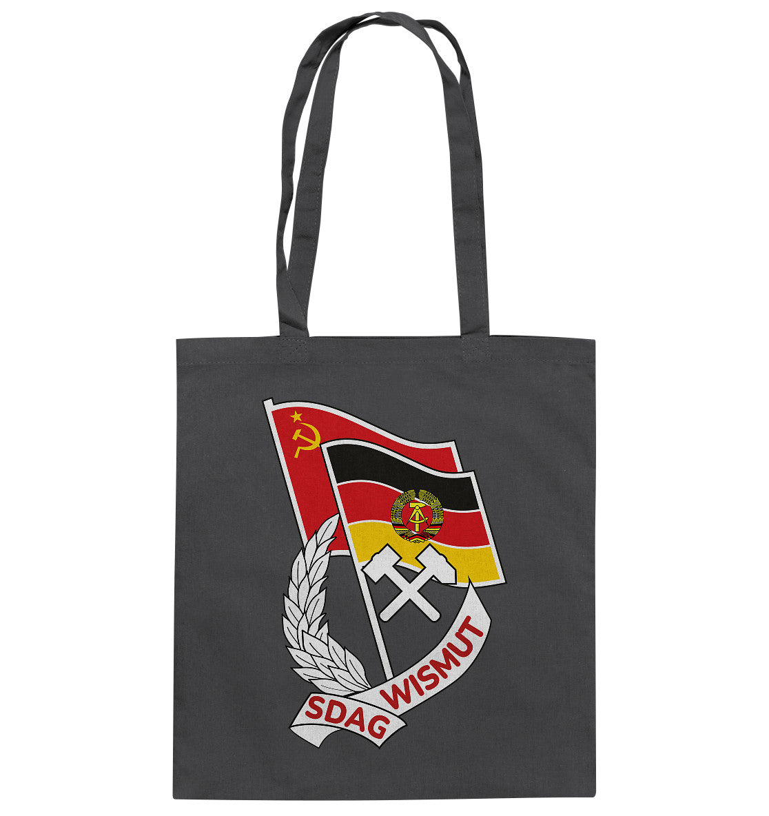 DDR Ostalgie Baumwolltasche • ORDEN SDAG WISMUT