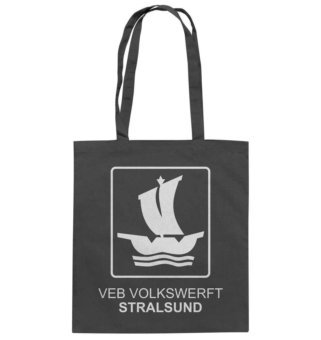 DDR Ostalgie Baumwolltasche • VEB VOLKSWERFT STRALSUND