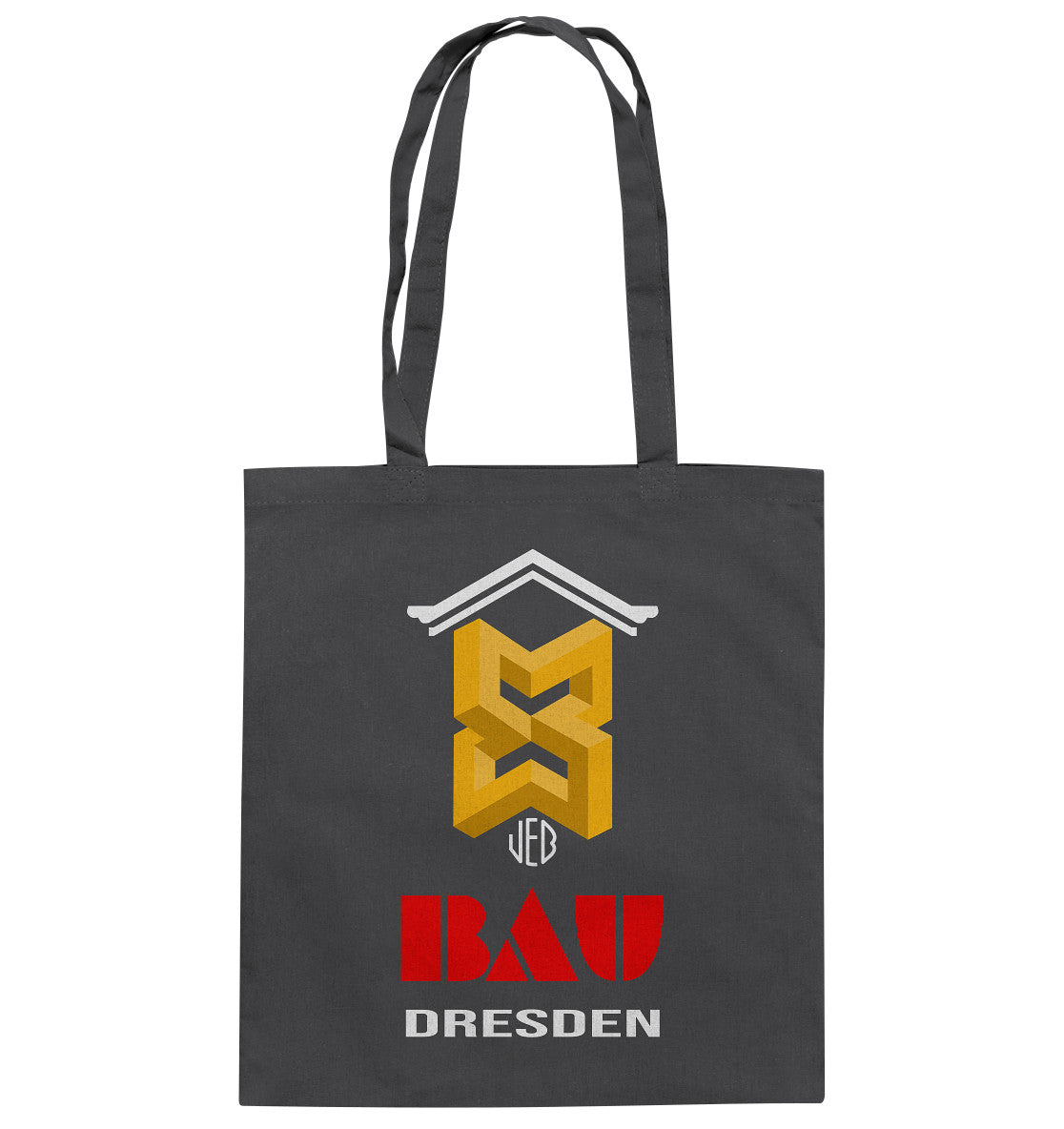 DDR Ostalgie Baumwolltasche • VEB BAU DRESDEN