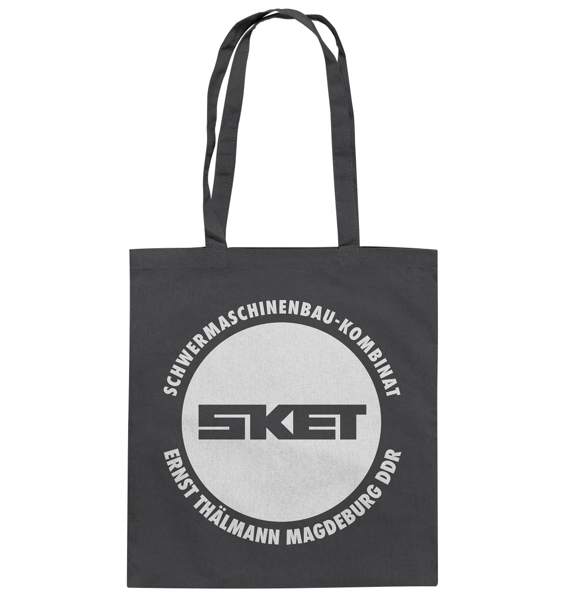 DDR Ostalgie Baumwolltasche • SKET ERNST THÄLMANN SCHWERMASCHINENKOMBINAT