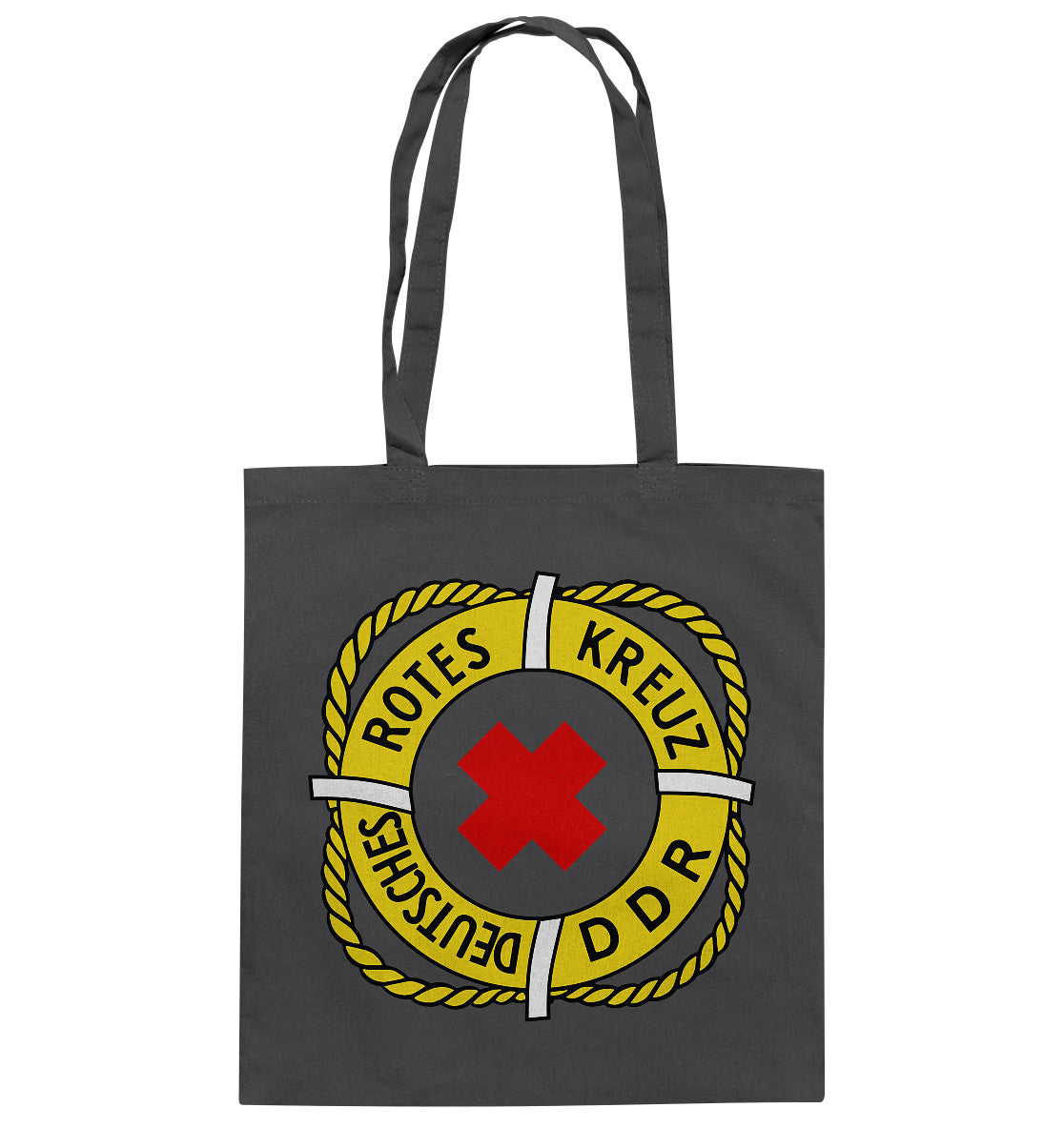 DDR Ostalgie Baumwolltasche • DEUTSCHES ROTES KREUZ DDR RETTUNG