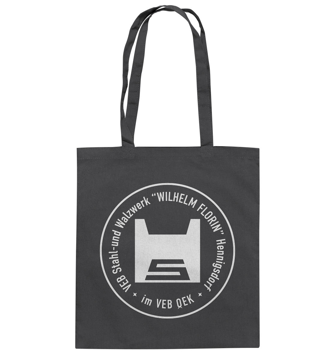 DDR Ostalgie Baumwolltasche • VEB STAHL- UND WALZWERK HENNIGSDORF