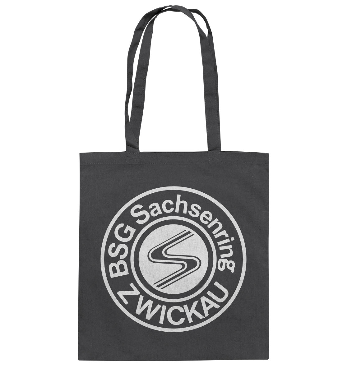 DDR Ostalgie Baumwolltasche • SACHSENRING ZWICKAU - DUNKEL