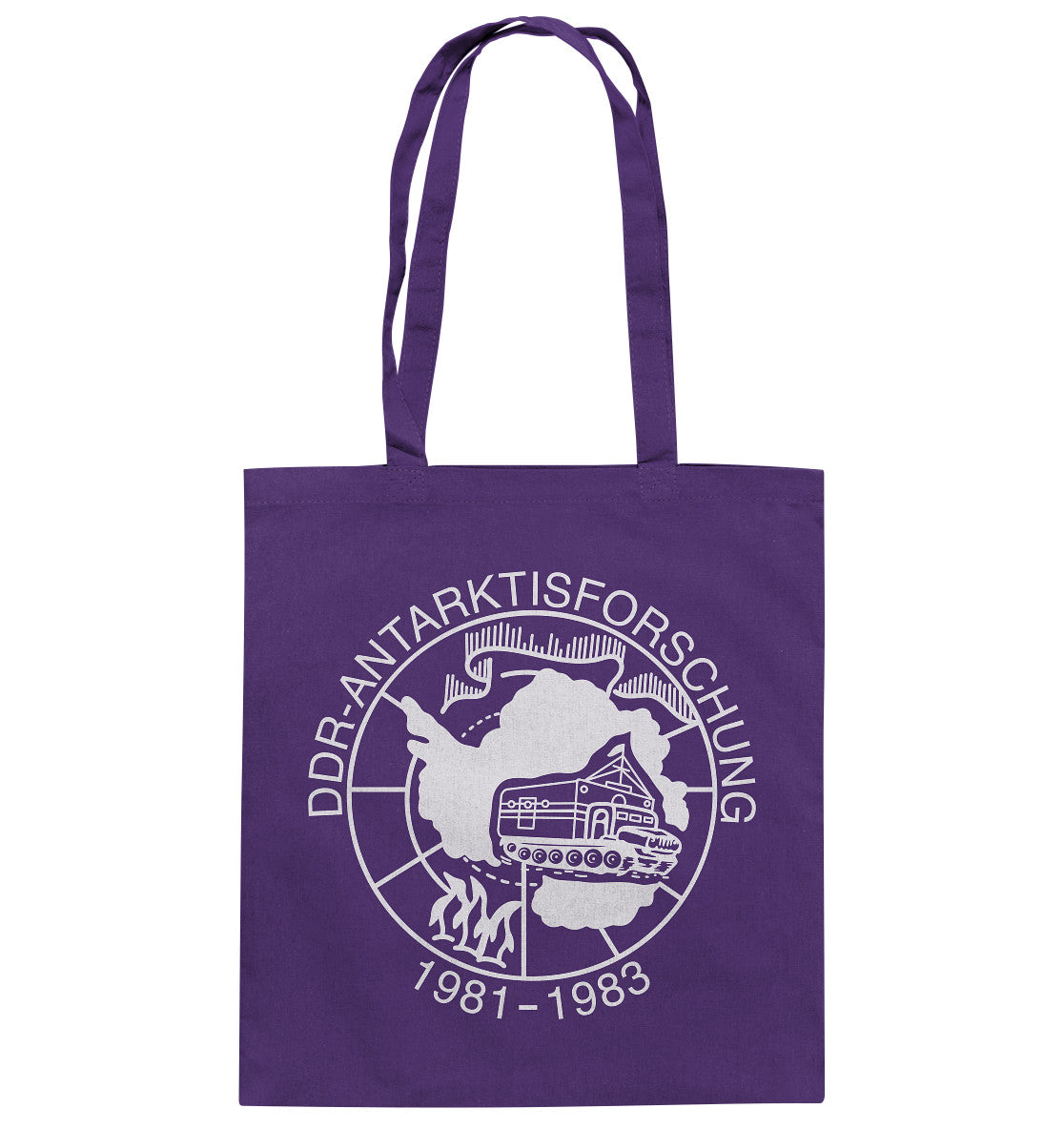 DDR Ostalgie Baumwolltasche • ANTARKTISFORSCHUNG DER DDR - 1981-1983