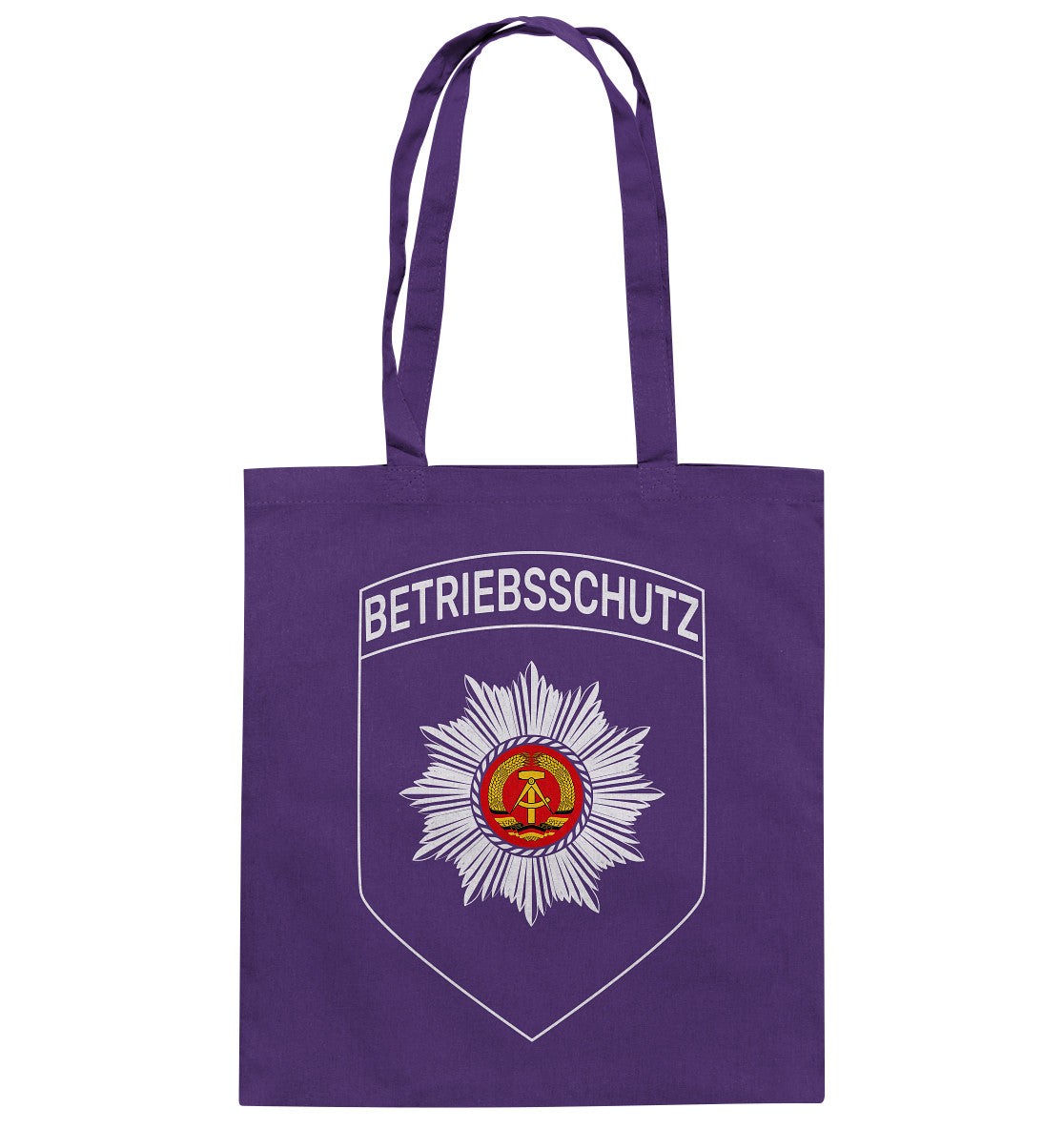 DDR Ostalgie Baumwolltasche • BETRIEBSSCHUTZ BADGE