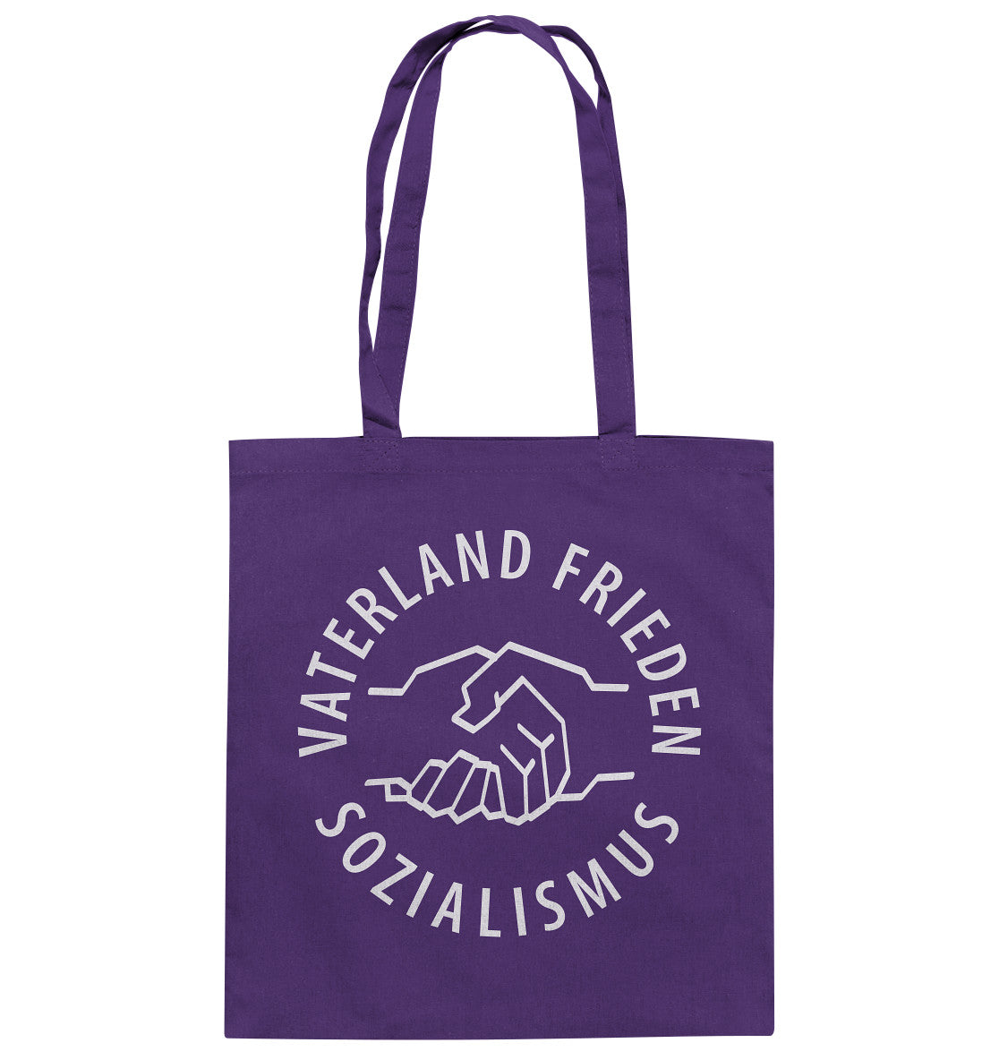 DDR Ostalgie Baumwolltasche • VATERLAND FRIEDEN SOZIALISMUS (DDR LOGO)
