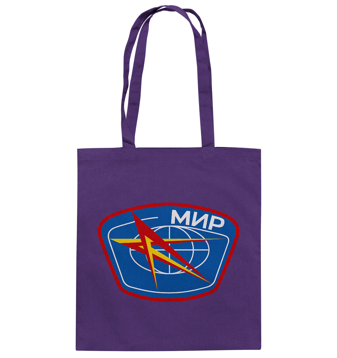 DDR Ostalgie Baumwolltasche • MIR - KOSMONAUTEN-BADGE