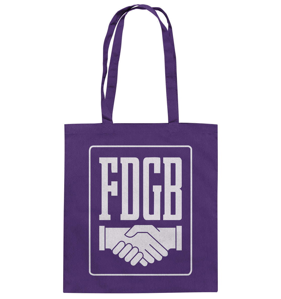 DDR Ostalgie Baumwolltasche • FDGB - WEISS