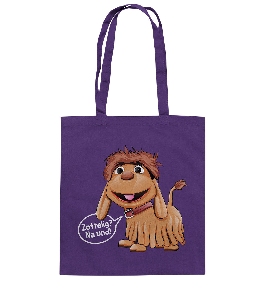 BAUMWOLLTASCHE • UNSER SANDMÄNNCHEN - MOPPI - ZOTTELIG? NA UND!