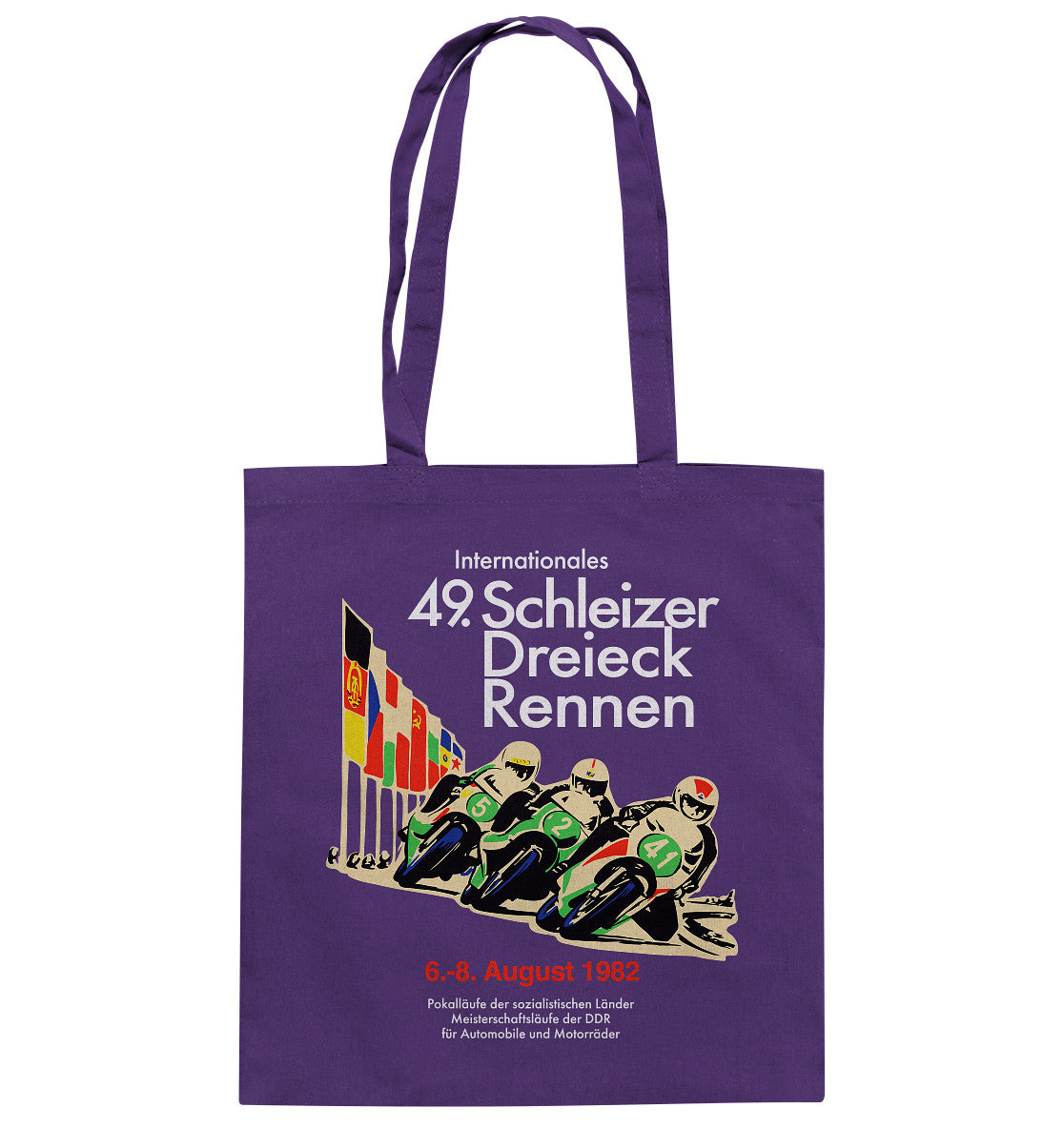 DDR Ostalgie Baumwolltasche • SCHLEIZER DREIECK-RENNEN DDR 1982