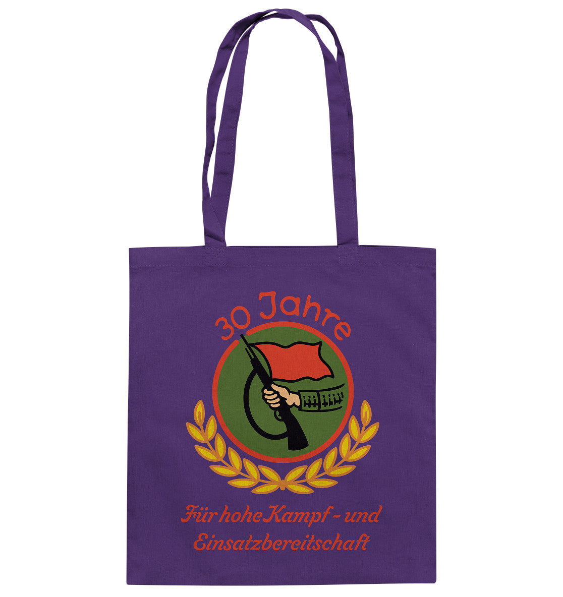 DDR Ostalgie Baumwolltasche • 30 JAHRE KAMPFGRUPPEN