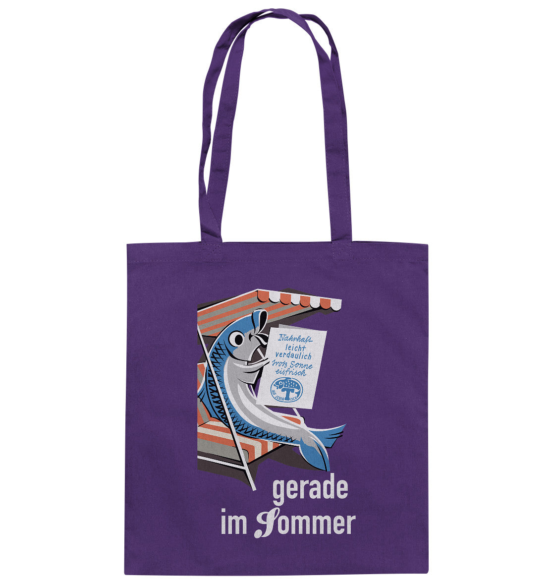 BAUMWOLLTASCHE • FISCH, FRISCH AUF JEDEN TISCH - GERADE IM SOMMER