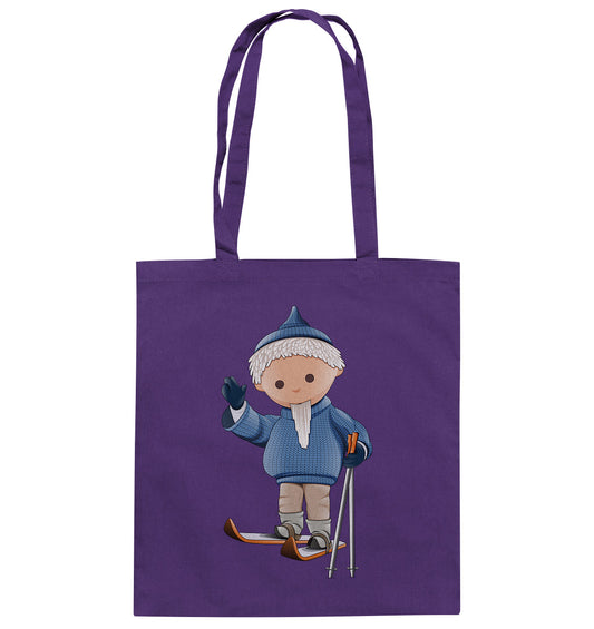 DDR Ostalgie Baumwolltasche • UNSER SANDMÄNNCHEN - AUF SKIERN (PU 422)