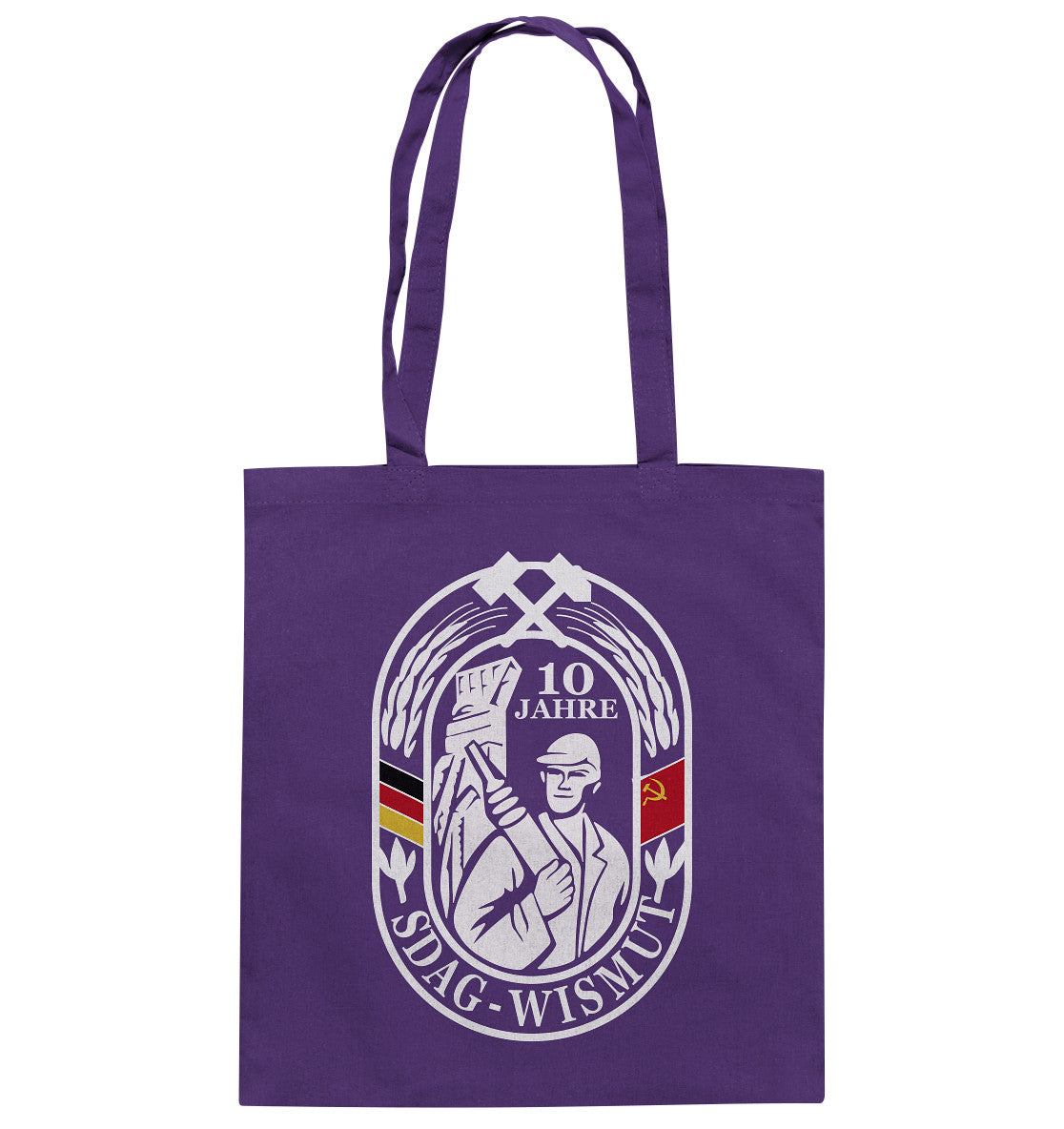 DDR Ostalgie Baumwolltasche  • 10 JAHRE SDAG WISMUT