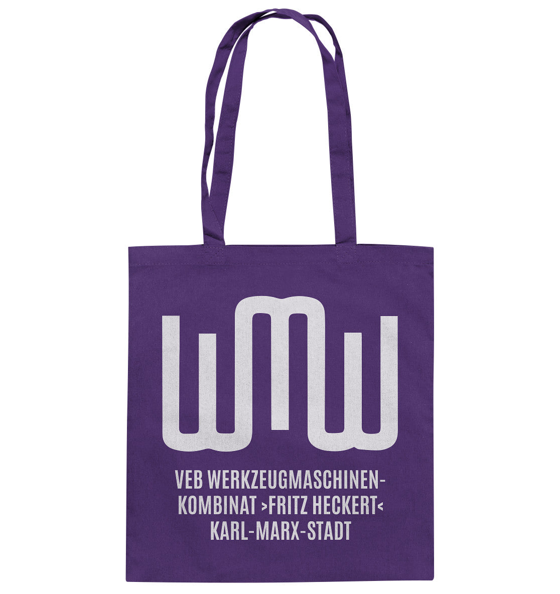 DDR Ostalgie Baumwolltasche • VEB FRITZ HECKERT KARL-MARX-STADT