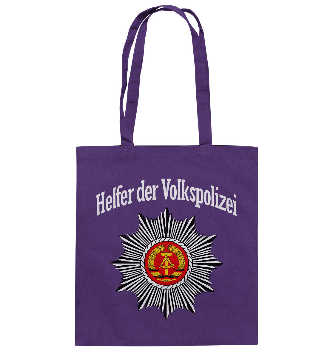 DDR Ostalgie Baumwolltasche • HELFER DER VOLKSPOLIZEI