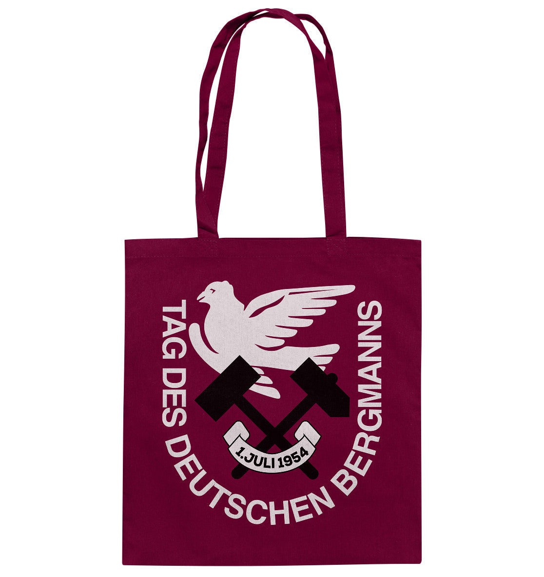 DDR Ostalgie Baumwolltasche • TAG DES DEUTSCHEN BERGMANNS