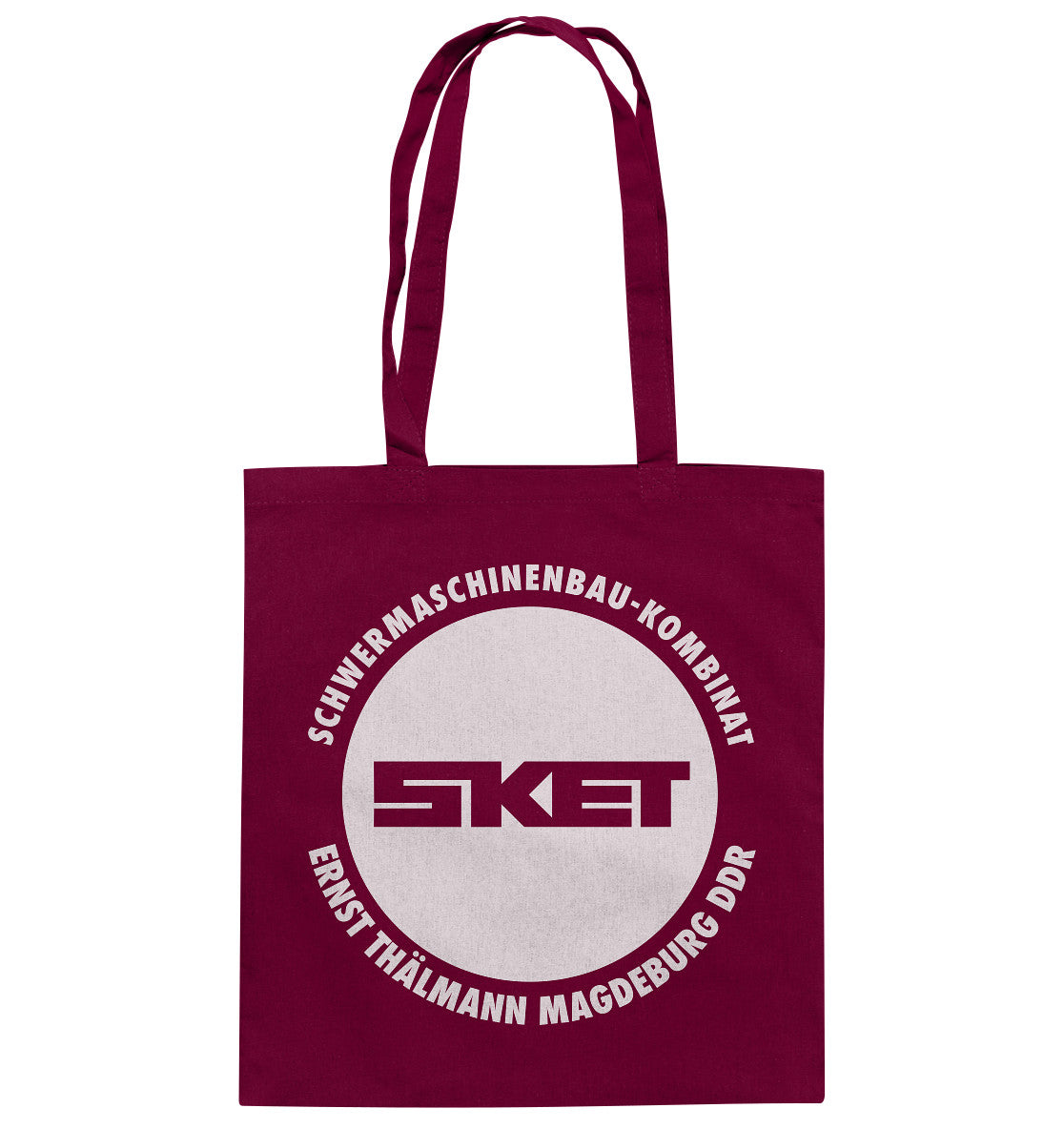 DDR Ostalgie Baumwolltasche • SKET ERNST THÄLMANN SCHWERMASCHINENKOMBINAT