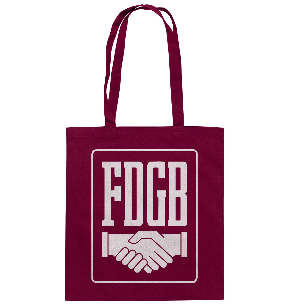 DDR Ostalgie Baumwolltasche • FDGB - WEISS