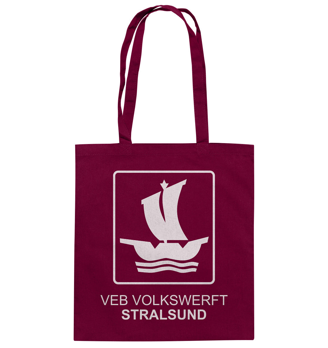 DDR Ostalgie Baumwolltasche • VEB VOLKSWERFT STRALSUND