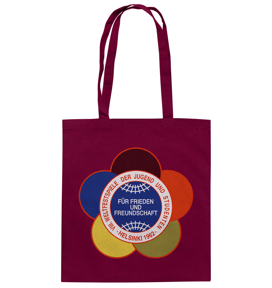 DDR Ostalgie Baumwolltasche • WELTFESTSPIELE DER JUGEND - HELSINKI 1962