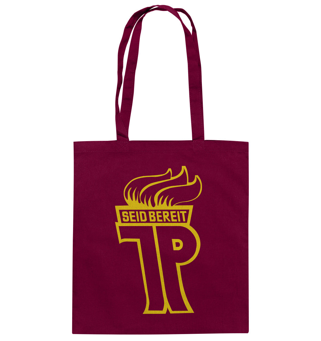 DDR Ostalgie Baumwolltasche •  JUNGE PIONIERE, SEID BEREIT - OUTLINE