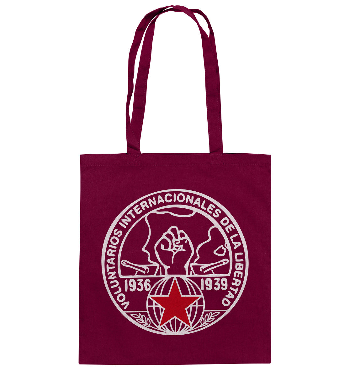 DDR Ostalgie Baumwolltasche • INTERNATIONALE BRIGADEN SPANIEN 1936 - DUNKEL