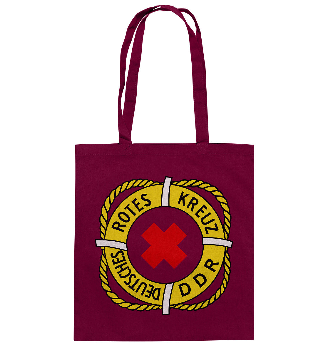 DDR Ostalgie Baumwolltasche • DEUTSCHES ROTES KREUZ DDR RETTUNG