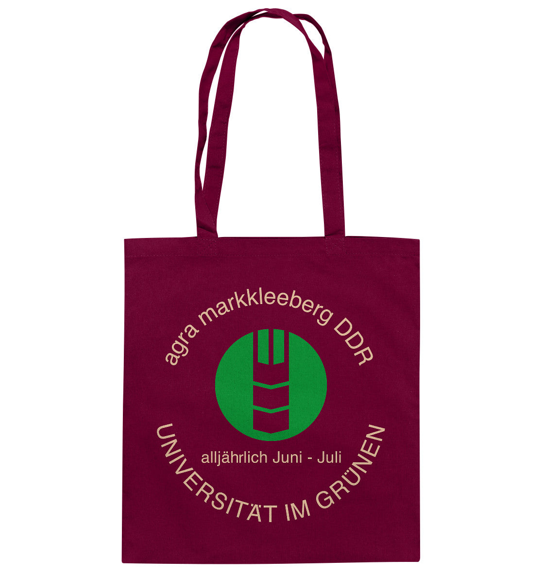 DDR Ostalgie Baumwolltasche • AGRA MARKKLEEBERG DDR