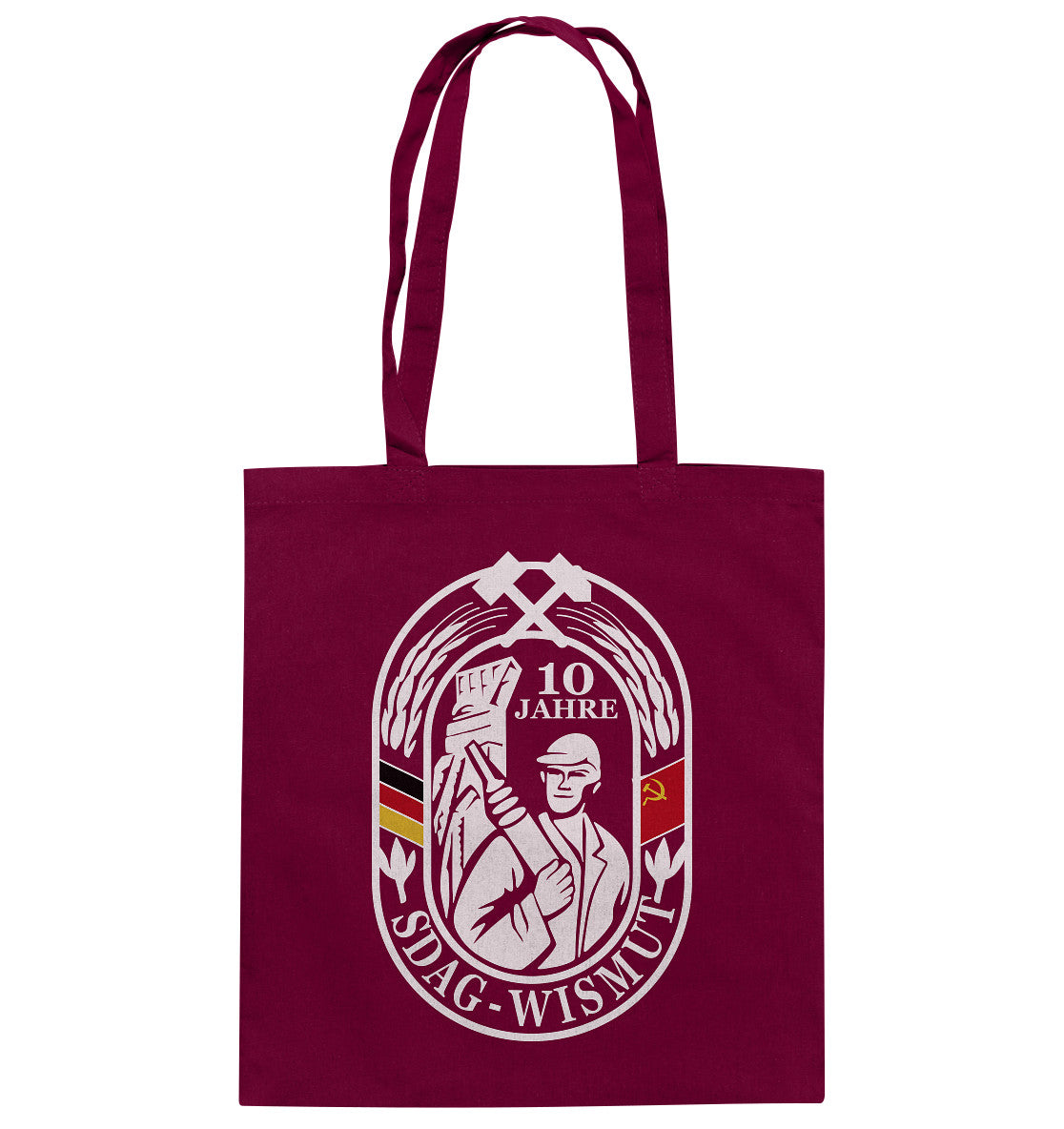 DDR Ostalgie Baumwolltasche • 10 JAHRE SDAG WISMUT