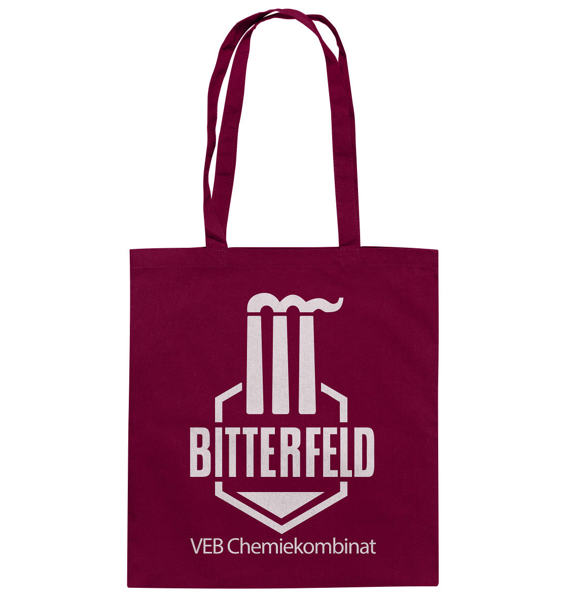 DDR Ostalgie Baumwolltasche • VEB CHEMIEKOMBINAT BITTERFELD