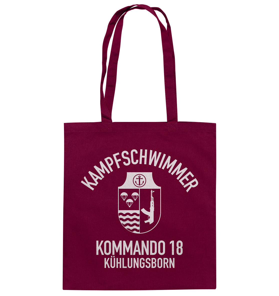 DDR Ostalgie Baumwolltasche • DDR KAMPFSCHWIMMER KÜHLUNGSBORN - dunkel